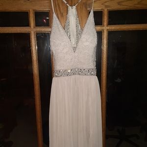 Grey prom dress